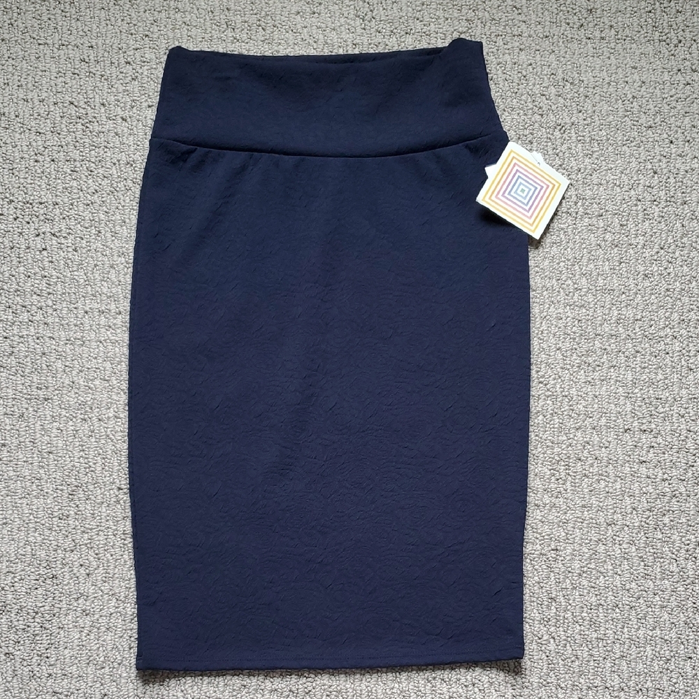 LuLaRoe Dark Blue Cassie Pencil Skirt